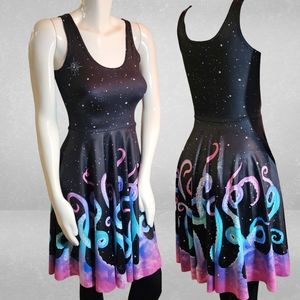 Blackmilk Space Tentacles Scoop Longline Dress
